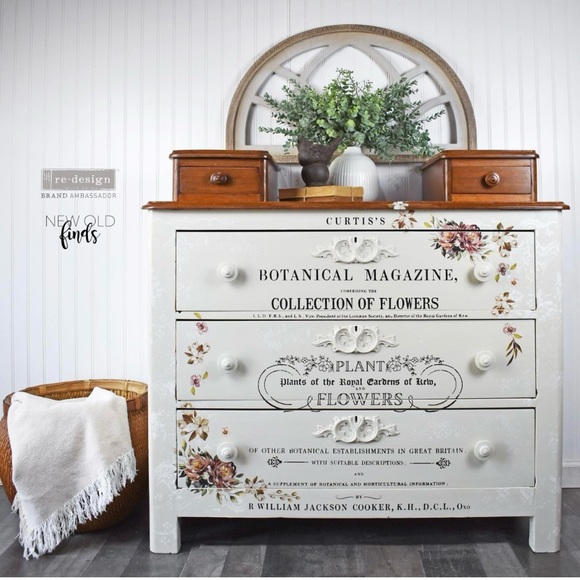 Redesign with Prima Decor Transfer ~ BOTANICAL MAGAZINE  24” x 35” - Picture 2 of 5
